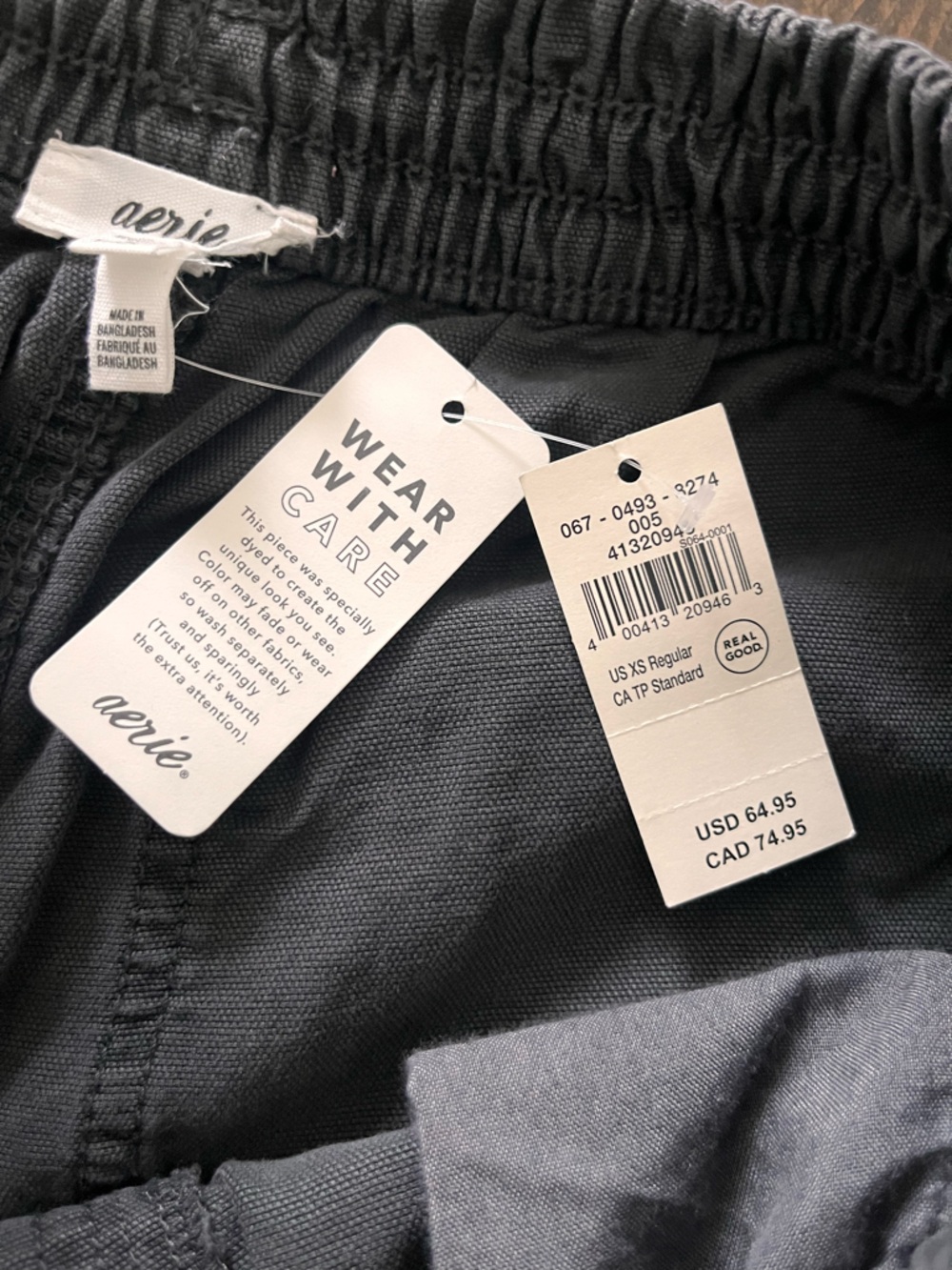 aerie Womens Drawstring Cargo Pants XS Nwt - Picture 10 of 10